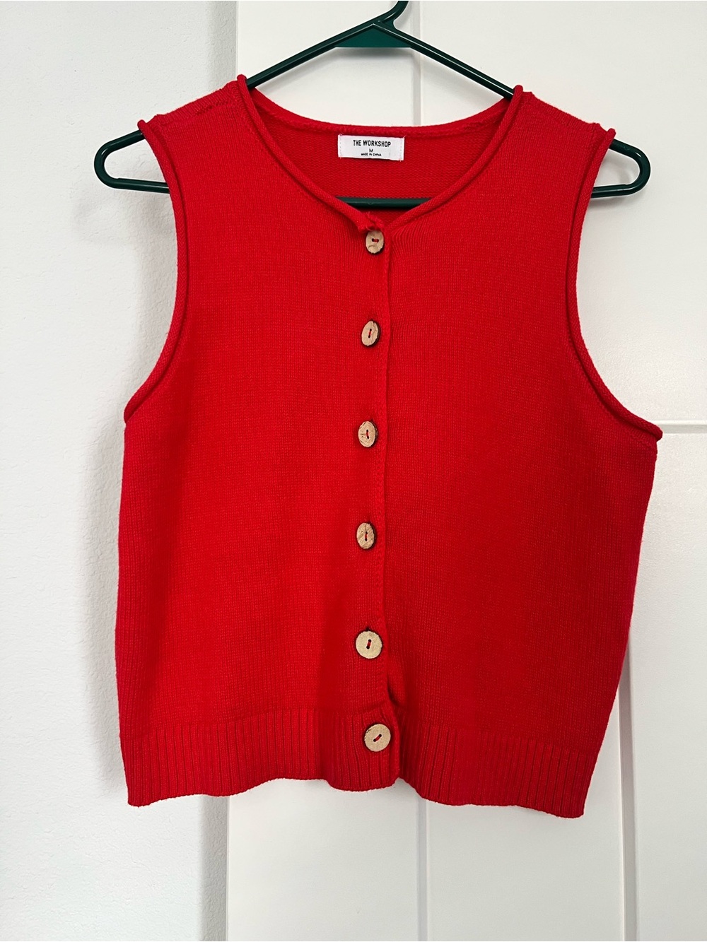 Aritzia Red Knit Vest